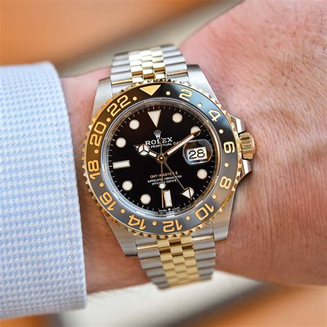 rolex gmt master ii yellow gold|rolex master 2 gold bracelet.